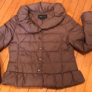 BCBG maxazria puffer coat, size M.